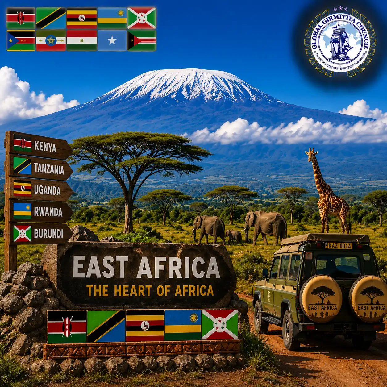 East Africa, Girmitiya nation card