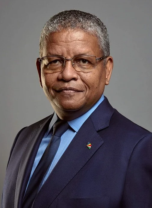 Portrait of Wavel Ramkalawan, President of Seychelles