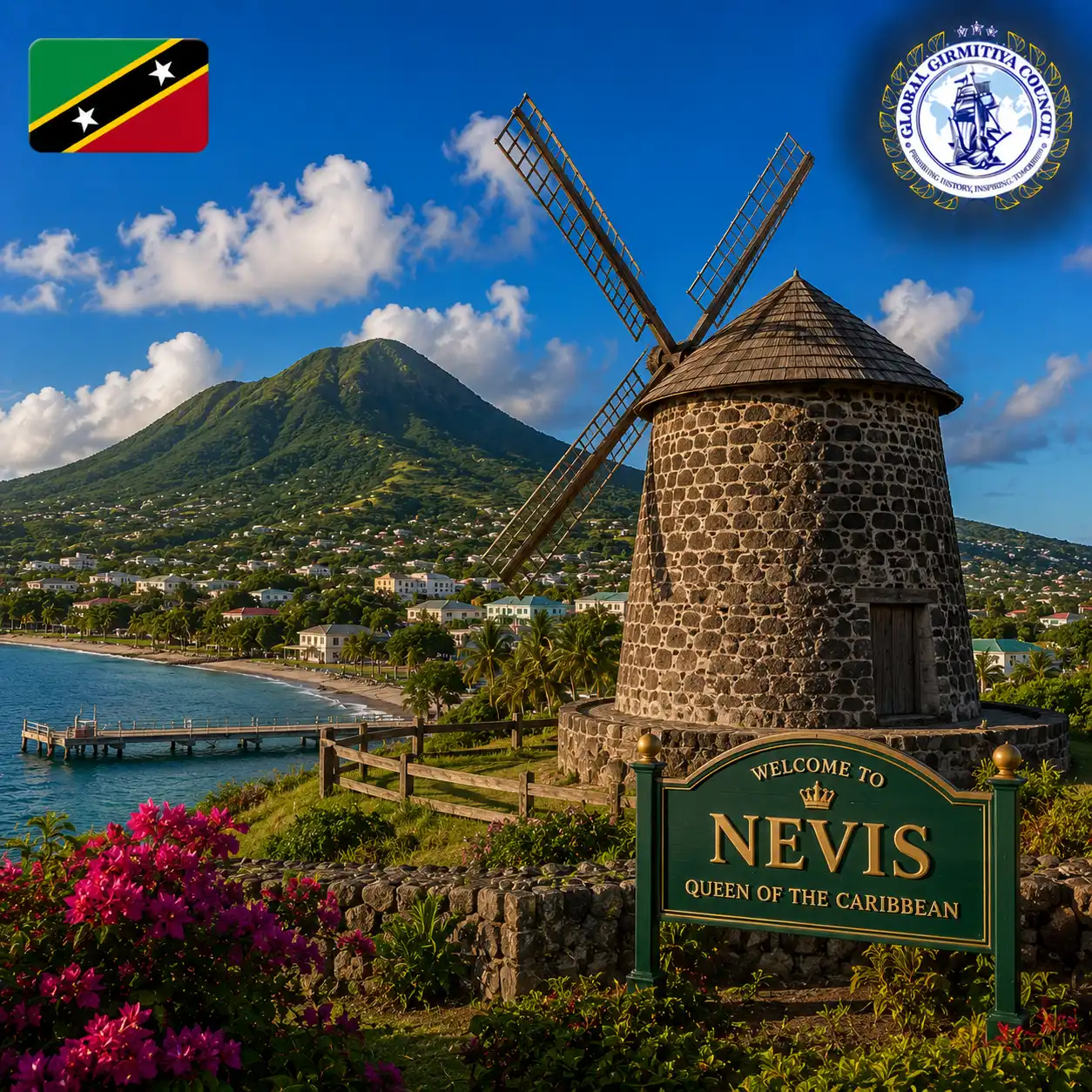 Nevis, Girmitiya nation card