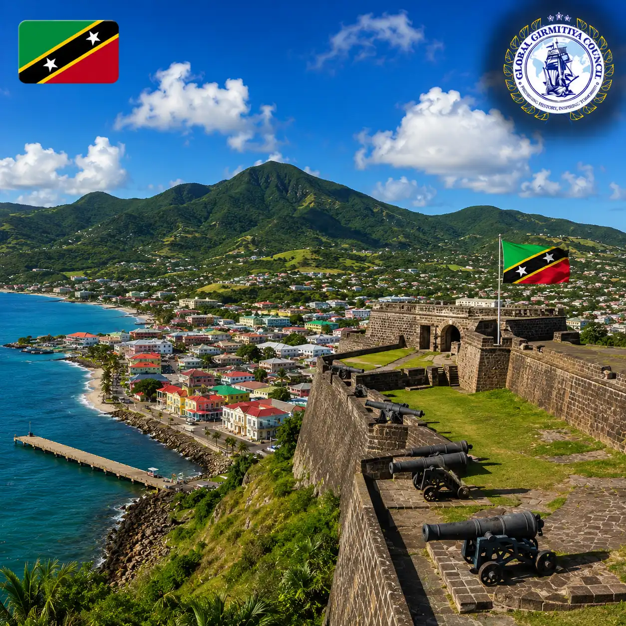 Saint Kitts, Girmitiya nation card