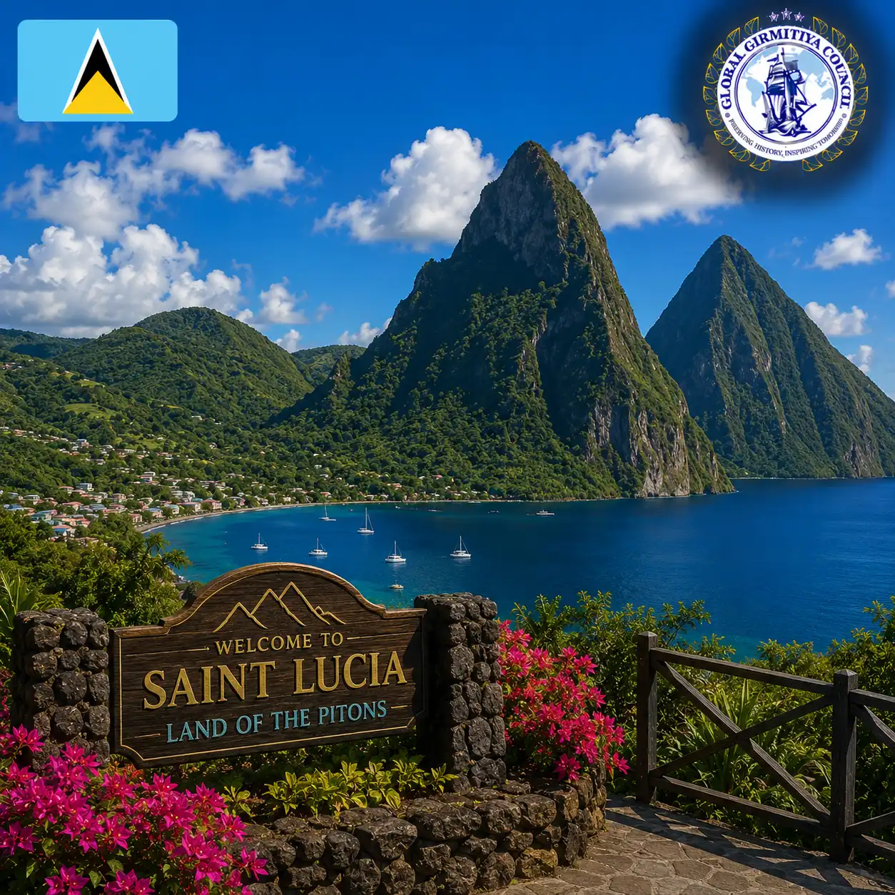 Saint Lucia, Girmitiya nation card